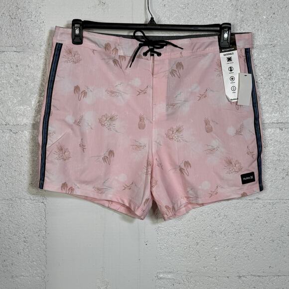 Hurley Men's Phantom Naturals Sessions 16" Boardshort Flamingo 38 $60 - Picture 2 of 11